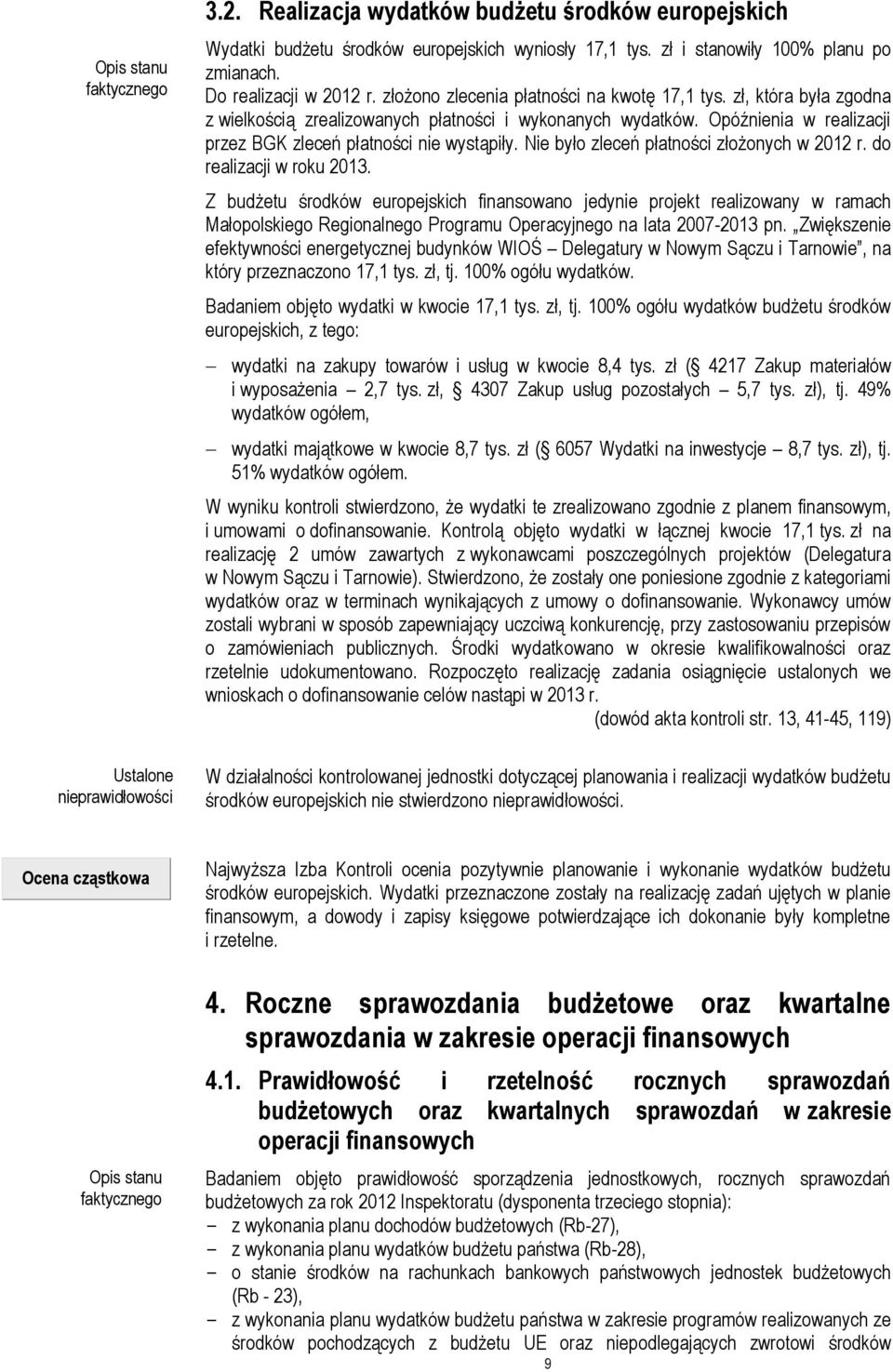 Nie było zleceń płatności złożonych w 2012 r. do realizacji w roku 2013.