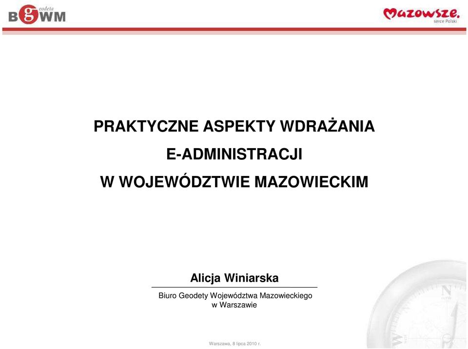 MAZOWIECKIM Alicja Winiarska Biuro