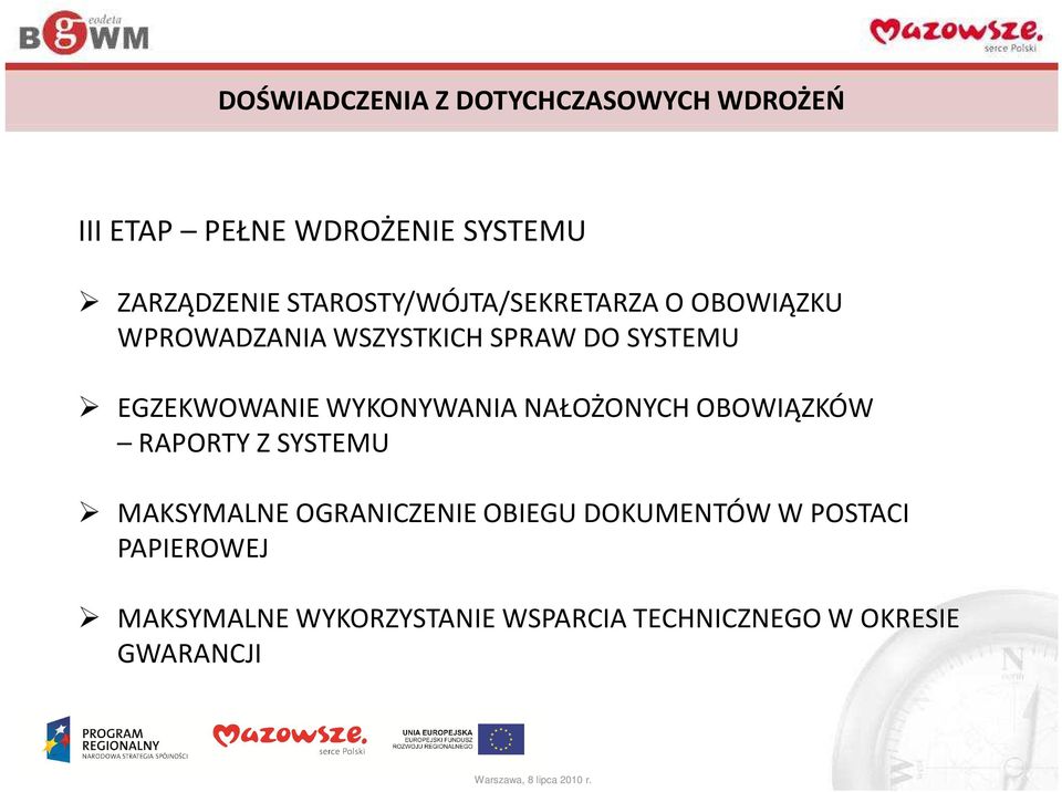 EGZEKWOWANIE WYKONYWANIA NAŁOŻONYCH OBOWIĄZKÓW RAPORTY Z SYSTEMU MAKSYMALNE OGRANICZENIE