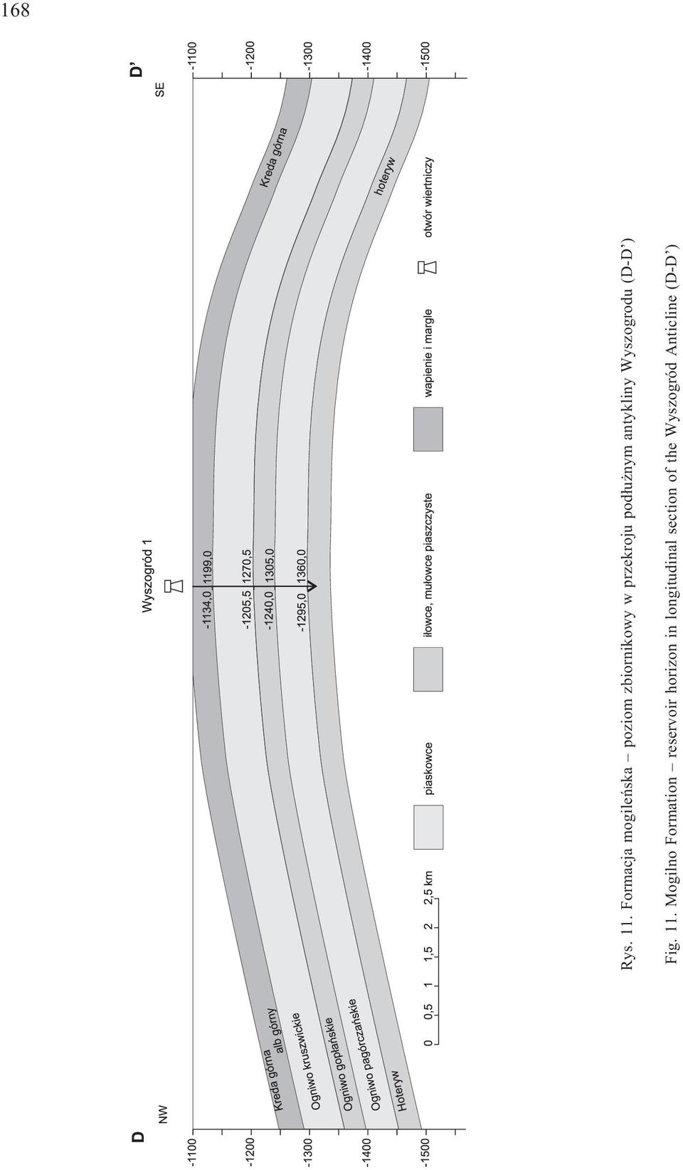 pod³u nym antykliny Wyszogrodu (D-D ) Fig. 11.