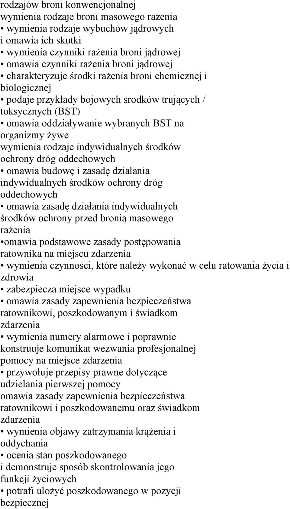 rodzaje indywidualnych środków ochrony dróg oddechowych omawia budowę i zasadę działania indywidualnych środków ochrony dróg oddechowych omawia zasadę działania indywidualnych środków ochrony przed