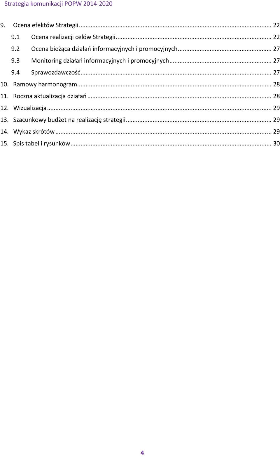 Ramowy harmonogram... 28 11. Roczna aktualizacja działań... 28 12. Wizualizacja... 29 13.