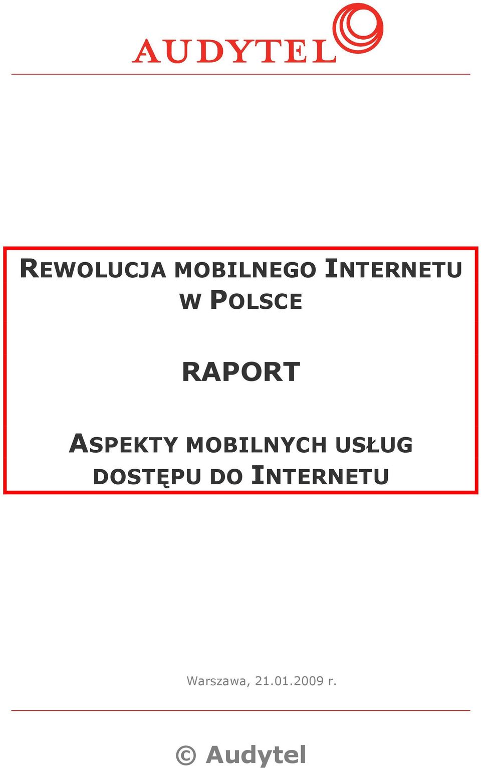 MOBILNYCH USŁUG DOSTĘPU DO