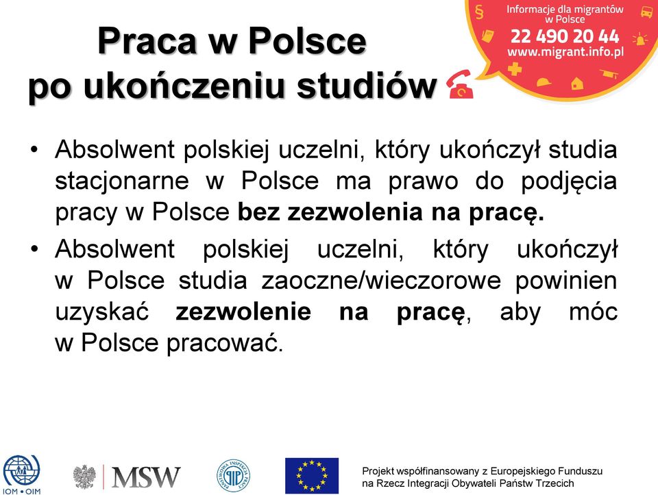 zezwolenia na pracę.