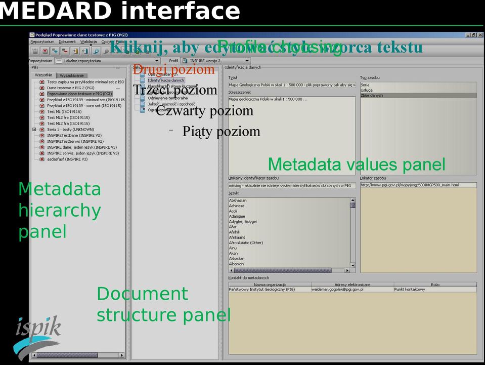 poziom Czwarty poziom Piąty poziom Metadata values