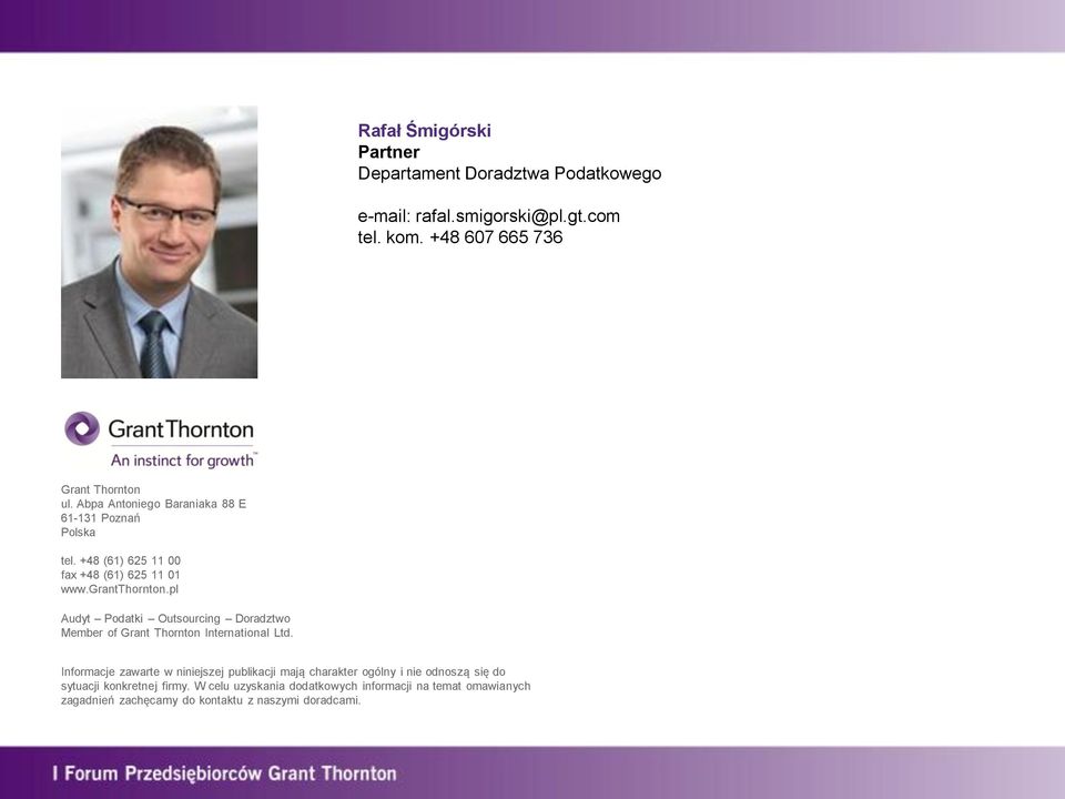 pl Audyt Podatki Outsourcing Doradztwo Member of Grant Thornton International Ltd.