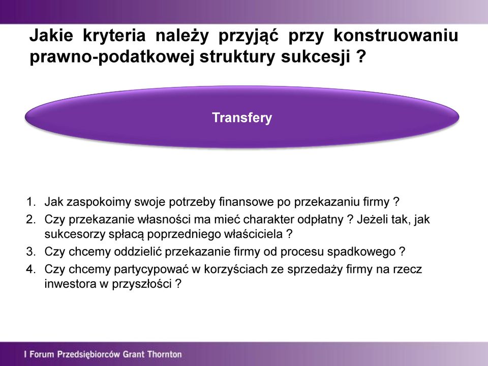 Czy przekazanie własności ma mieć charakter odpłatny?