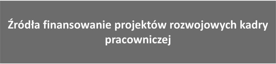 projektów