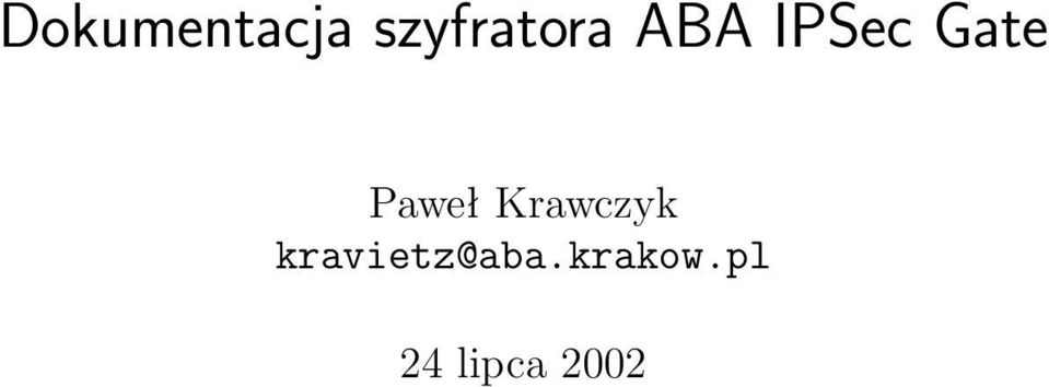 Gate Paweł Krawczyk