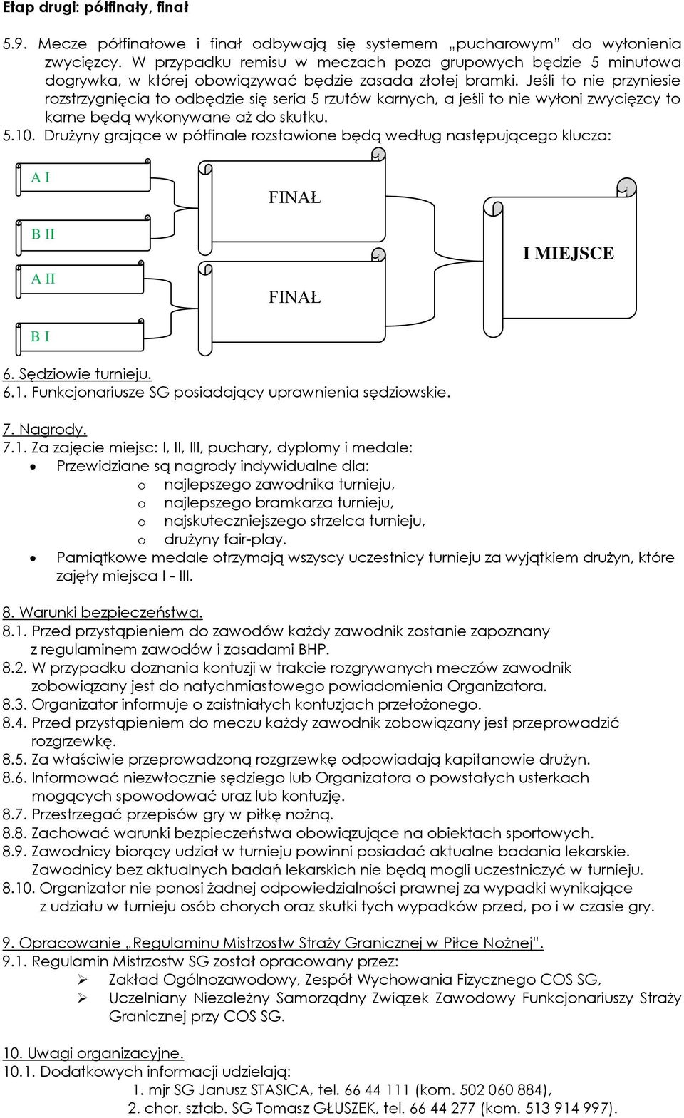 Jeśli to nie przyniesie rozstrzygnięcia to odbędzie się seria 5 rzutów karnych, a jeśli to nie wyłoni zwycięzcy to karne będą wykonywane aż do skutku. 5.10.