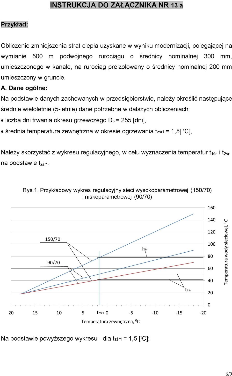 Dane ogólne: Na podstawie danych zachowanych w przedsiębiorstwie, naleŝy określić następujące średnie wieloletnie (5-letnie) dane potrzebne w dalszych obliczeniach: liczba dni trwania okresu