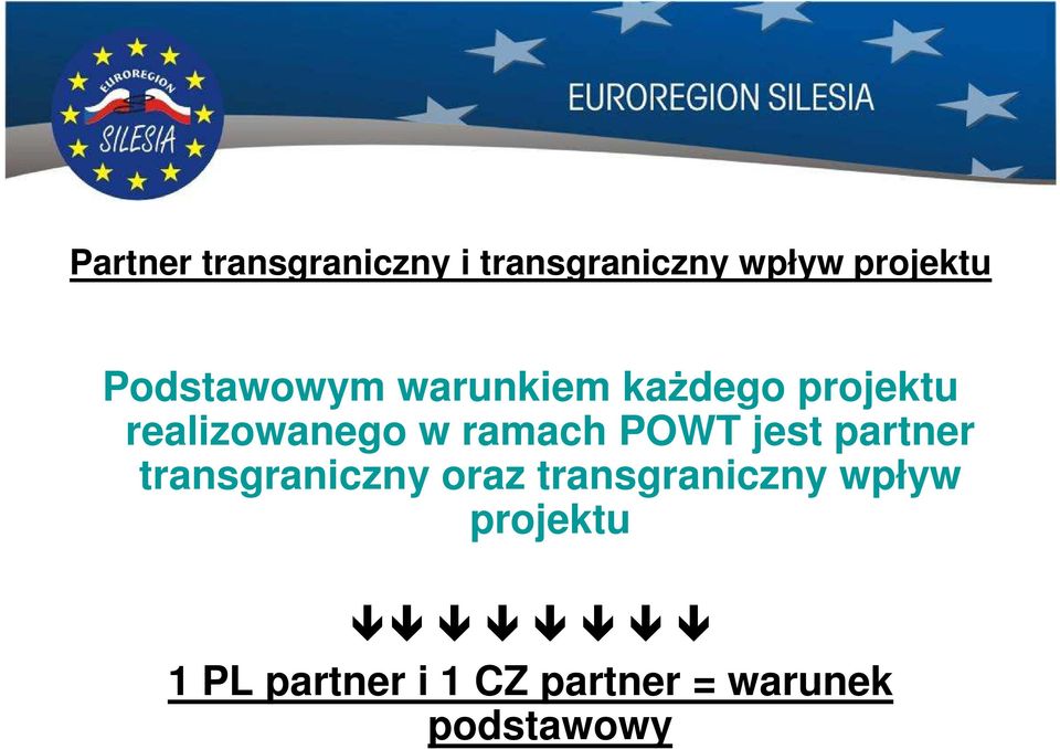 ramach POWT jest partner transgraniczny oraz