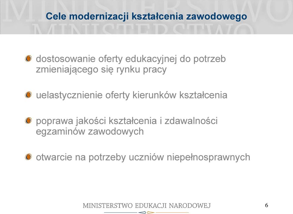 uelastycznienie oferty kierunków kształcenia poprawa jakości