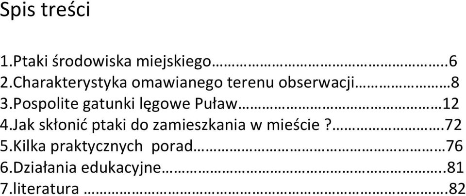 Pospolite gatunki lęgowe Puław 12 4.