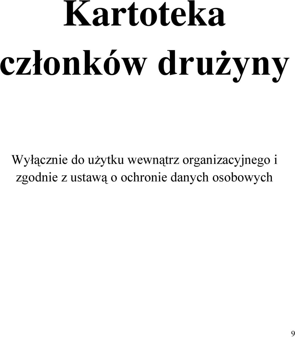 organizacyjnego i zgodnie z