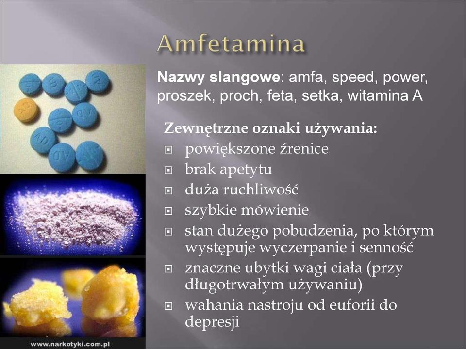 szybkie mówienie stan dużego pobudzenia, po którym występuje wyczerpanie i senność