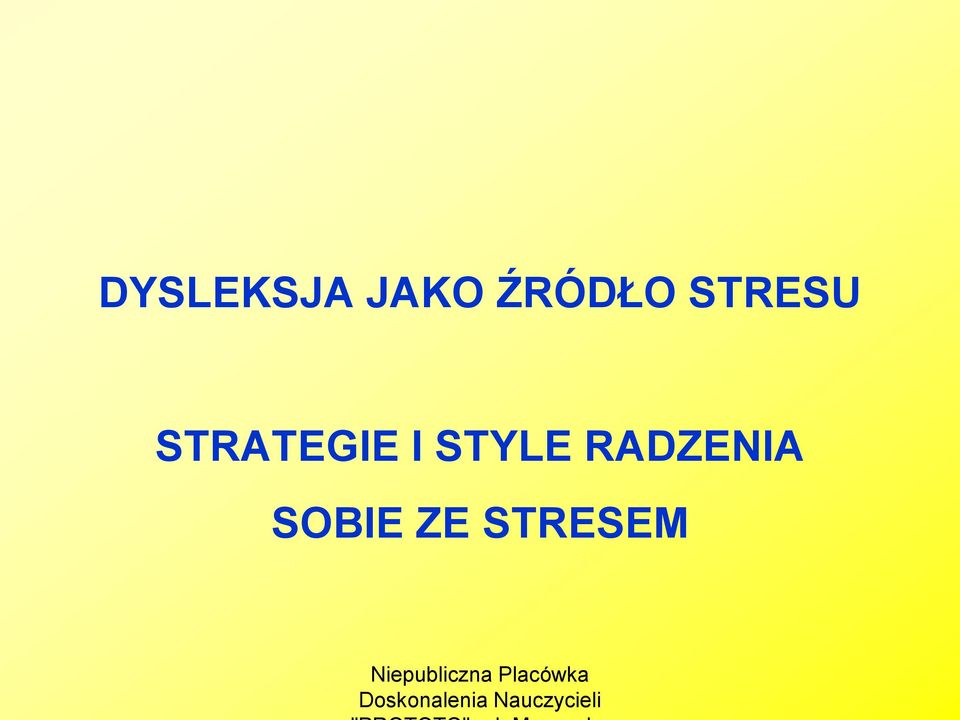 STRATEGIE I STYLE