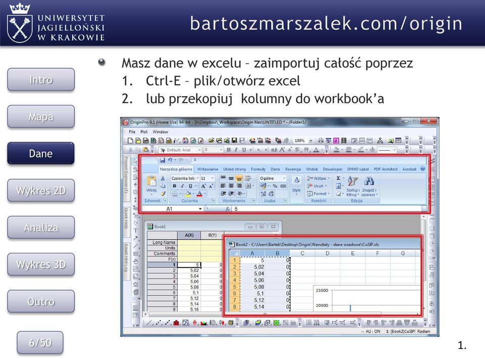 Ctrl-E plik/otwórz excel 2.