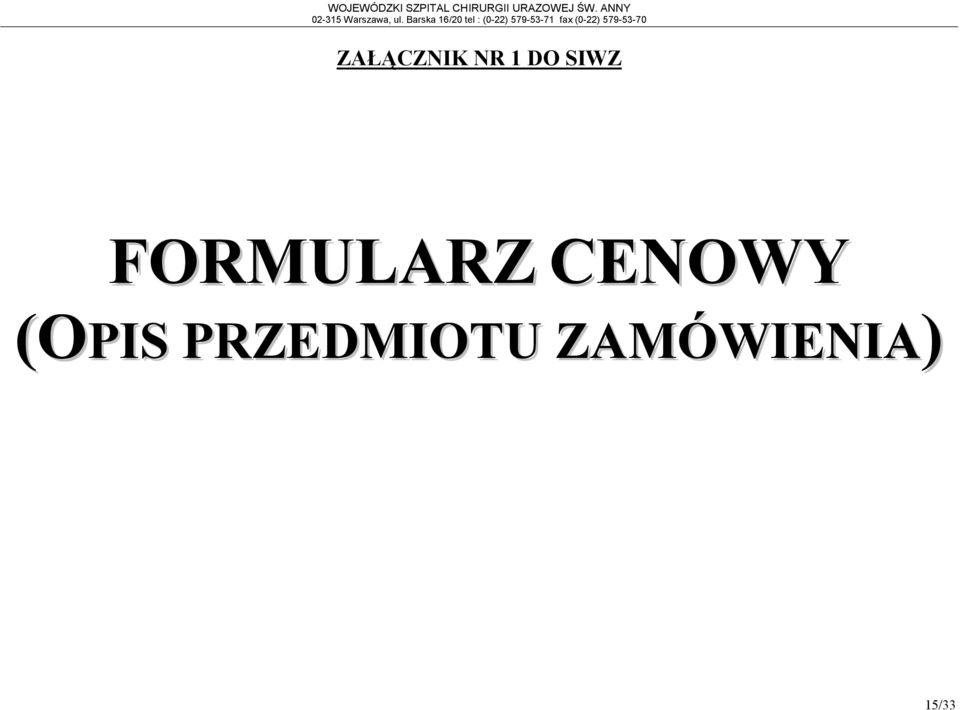 CENOWY (OPIS