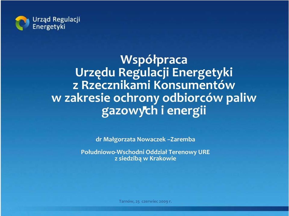 energii dr Małgorzata Nowaczek Zaremba Południowo Wschodni