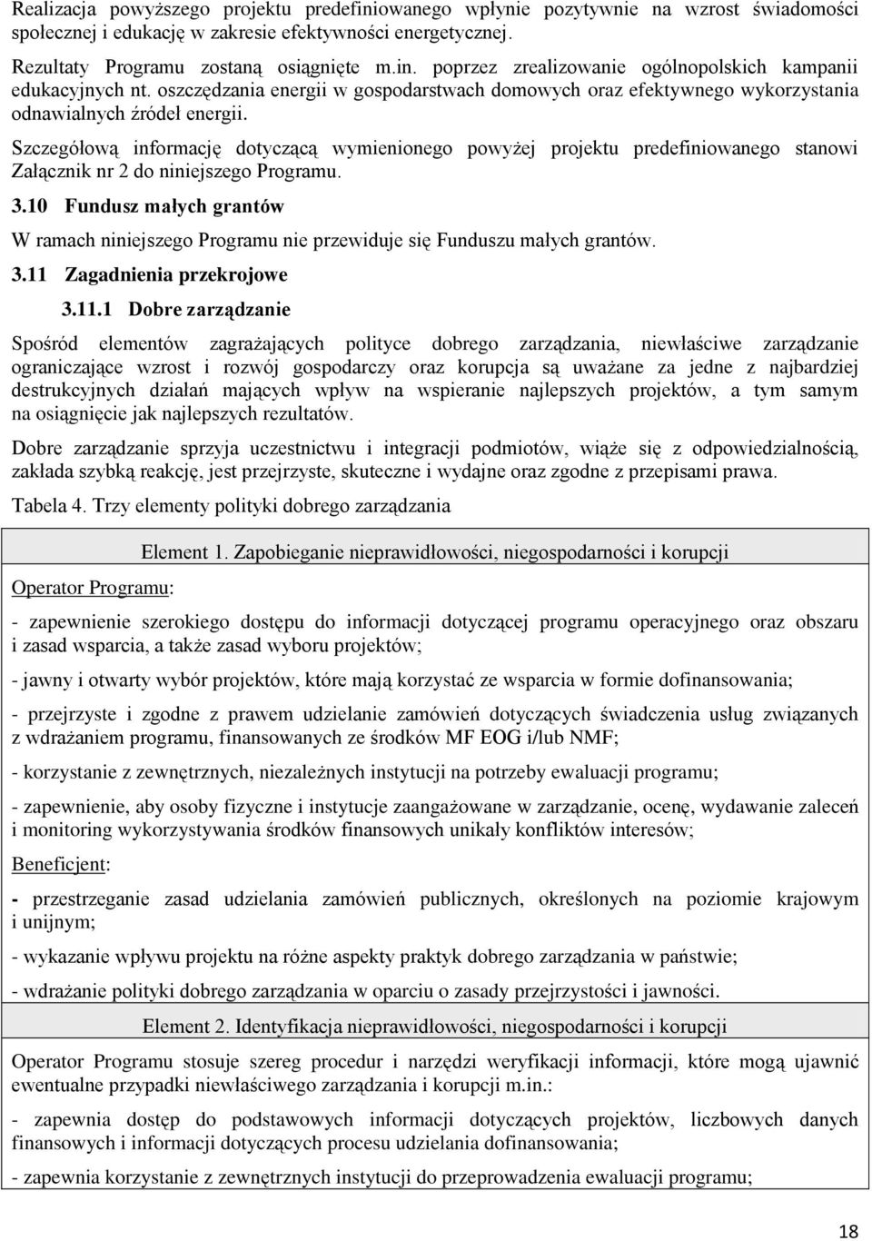 Szczegółową informację dotyczącą wymienionego powyżej projektu predefiniowanego stanowi Załącznik nr 2 do niniejszego Programu. 3.