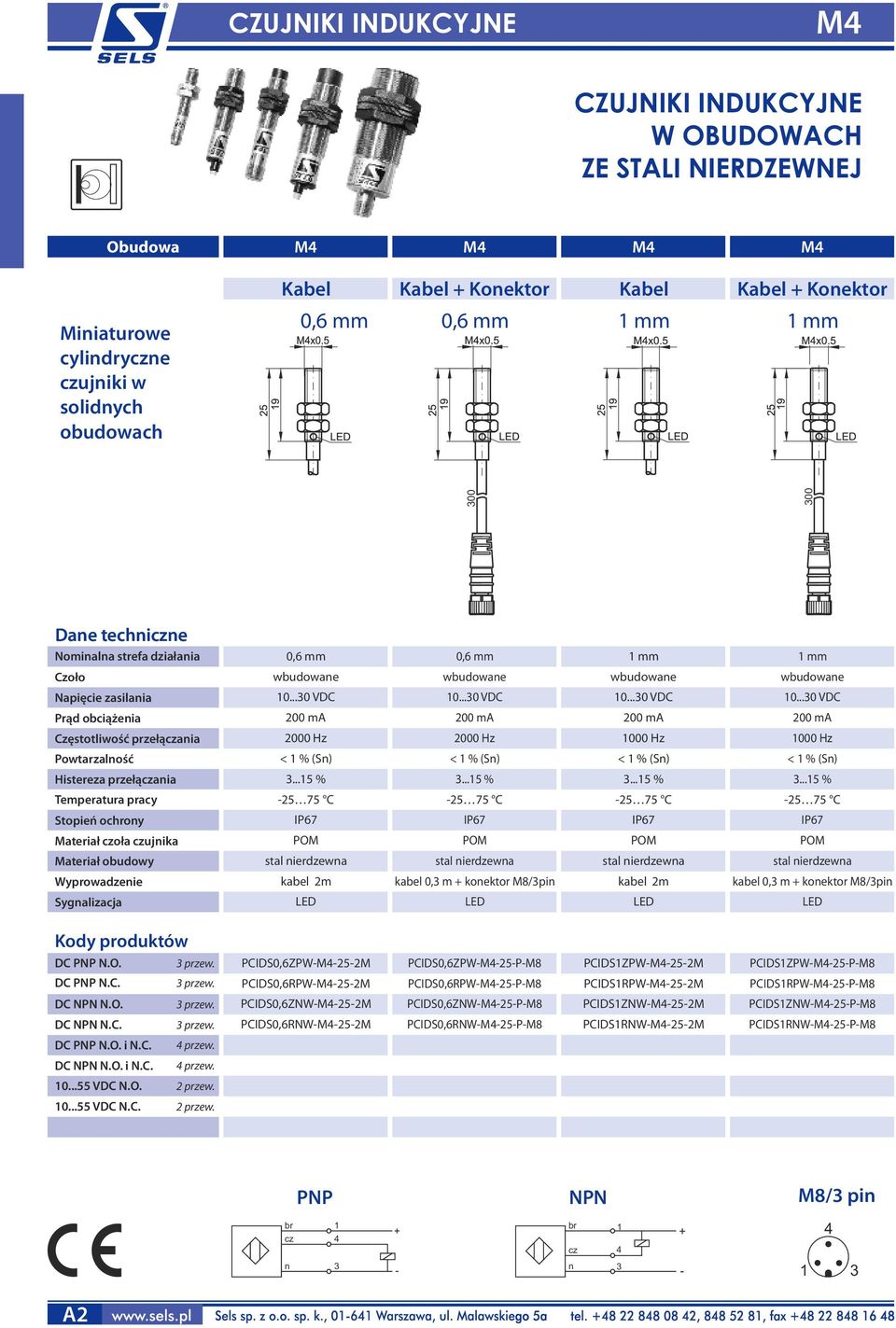 ..0 VDC 000 Hz < % (S)...5 % 5 75 C mm 0...0 VDC 000 Hz < % (S)...5 % 5 75 C mm 0...0 VDC 000 Hz < % (S)...5 % 5 75 C stal ierdzewa stal ierdzewa kabel 0, m koektor /pi stal ierdzewa stal ierdzewa kabel 0, m koektor /pi DC N.