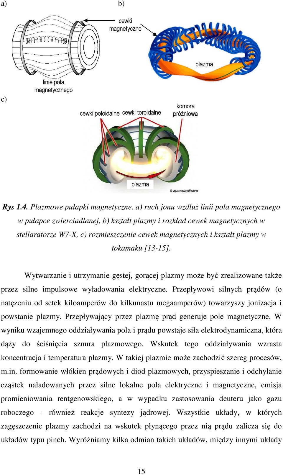 tokamaku [13-15]. Wytwarzanie i utrzymanie gęstej, gorącej plazmy może być zrealizowane także przez silne impulsowe wyładowania elektryczne.