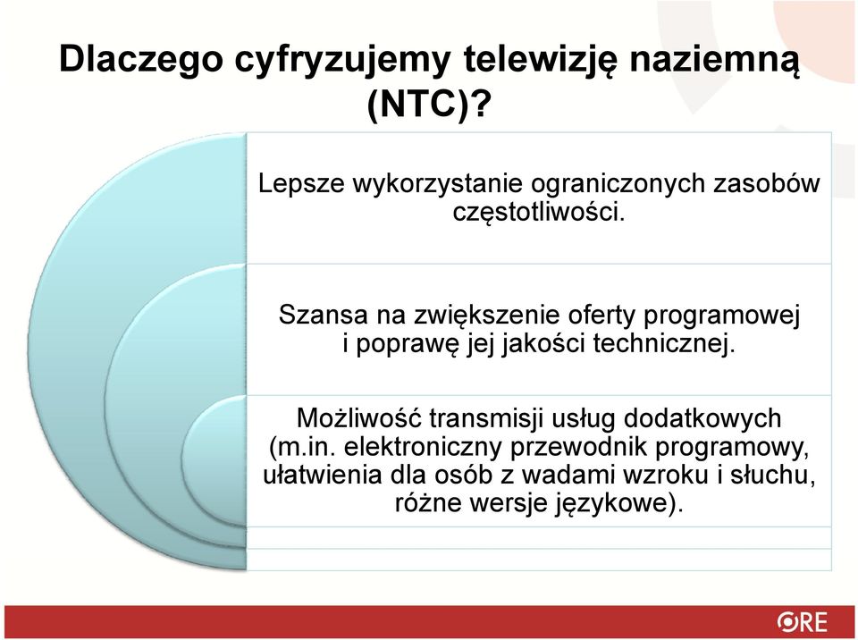 Szansa na zwiększenie oferty programowej i poprawę jej jakości technicznej.