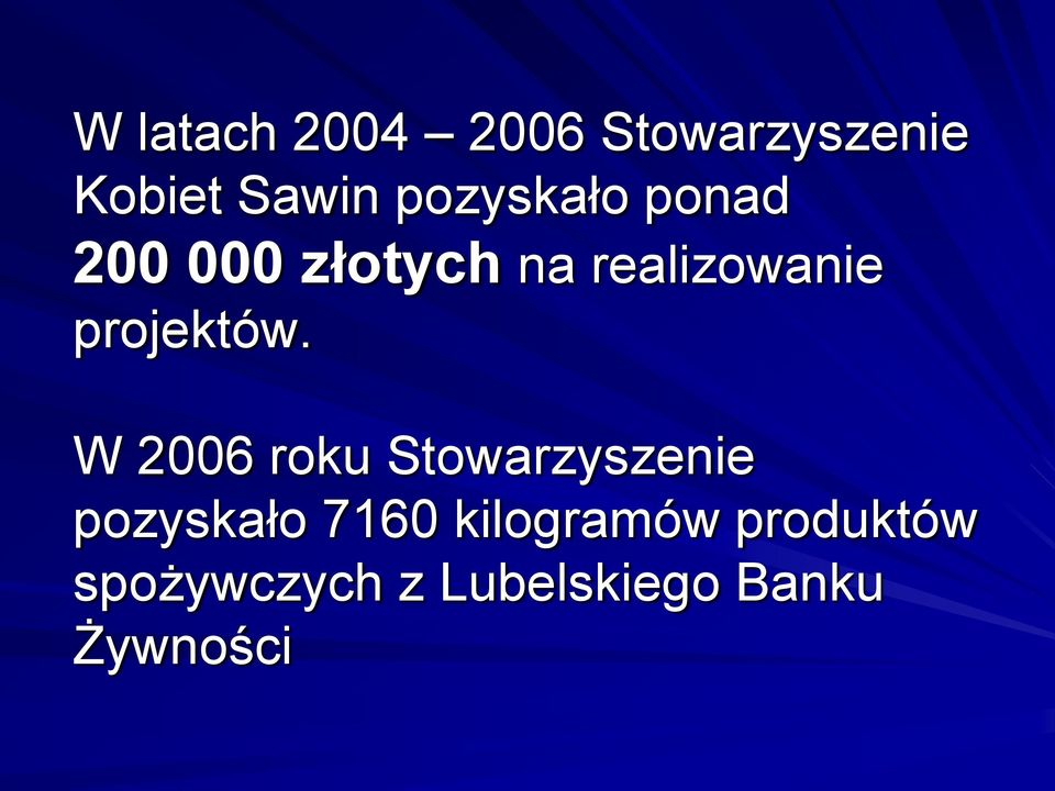 projektów.