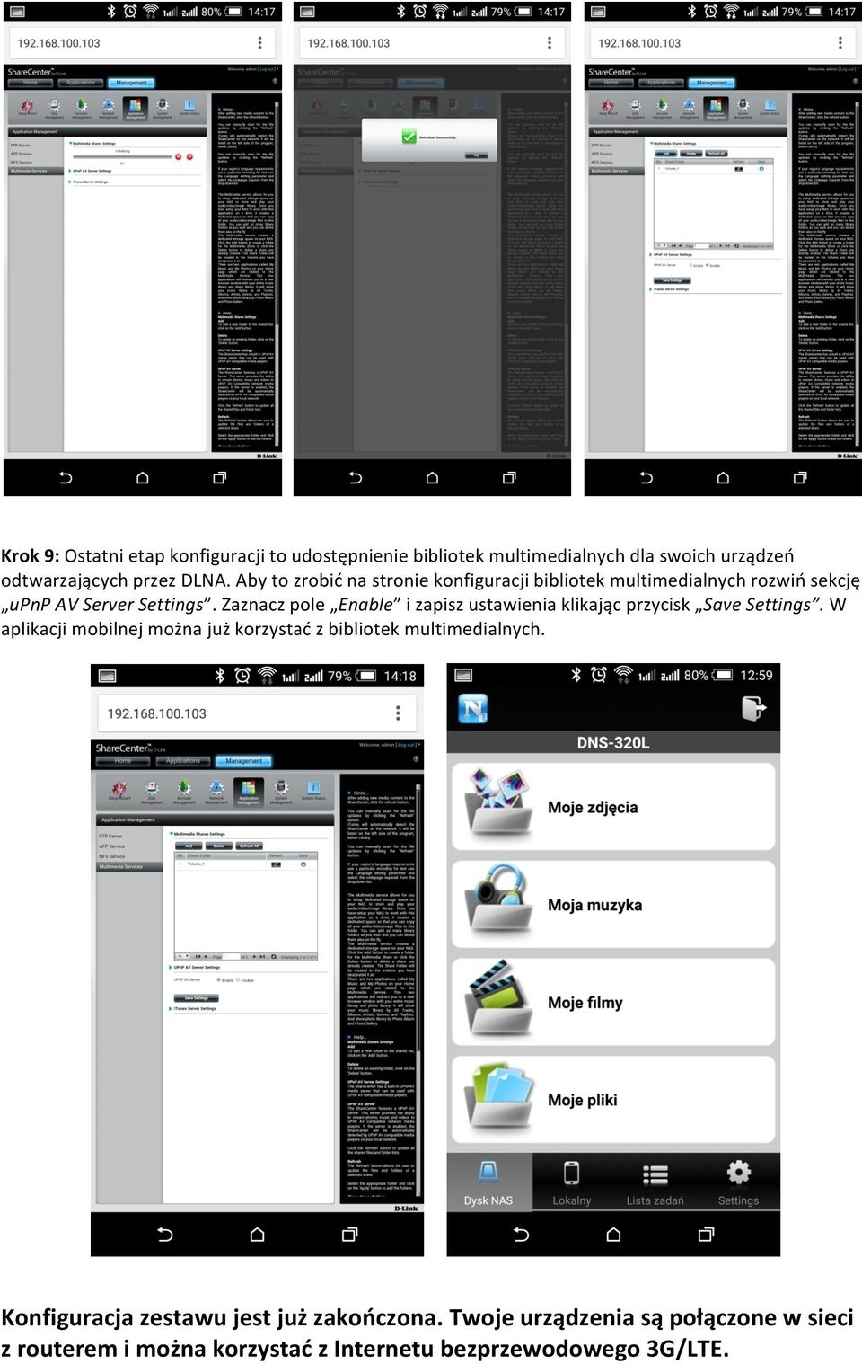 zaznaczpole Enable izapiszustawieniaklikającprzycisk SaveSettings.