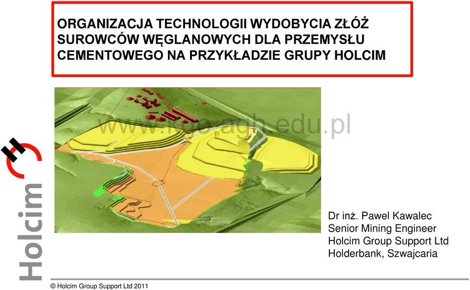 PRZYKŁADZIE GRUPY HOLCIM Dr inż.