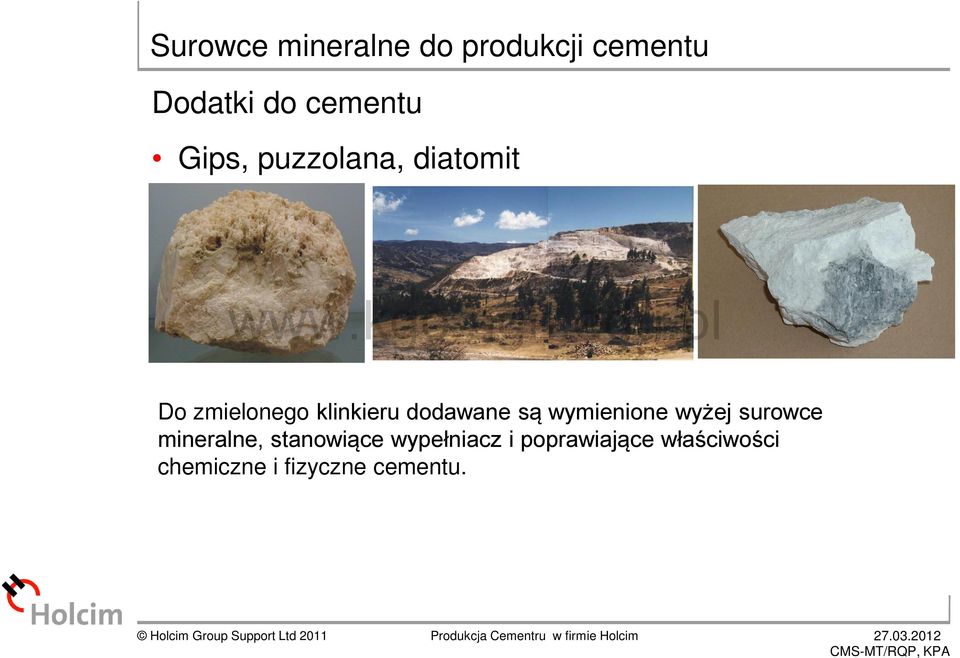 są wymienione wyżej surowce mineralne, stanowiące