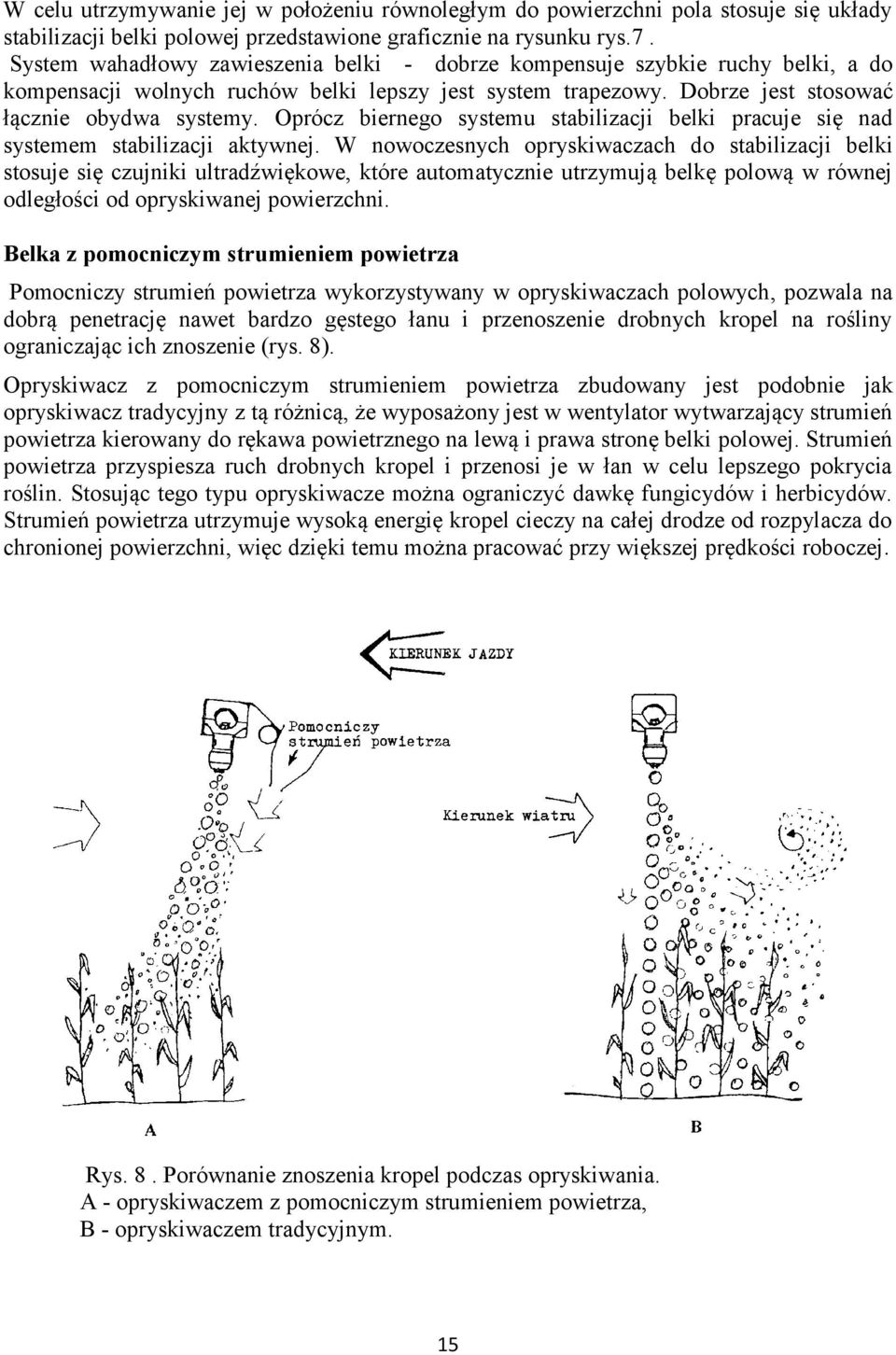 Oprócz biernego systemu stabilizacji belki pracuje się nad systemem stabilizacji aktywnej.