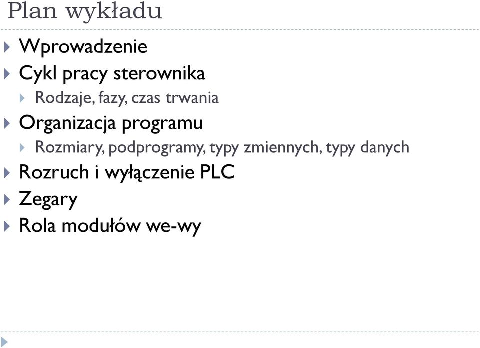 Rozmiary, podprogramy, typy zmiennych, typy