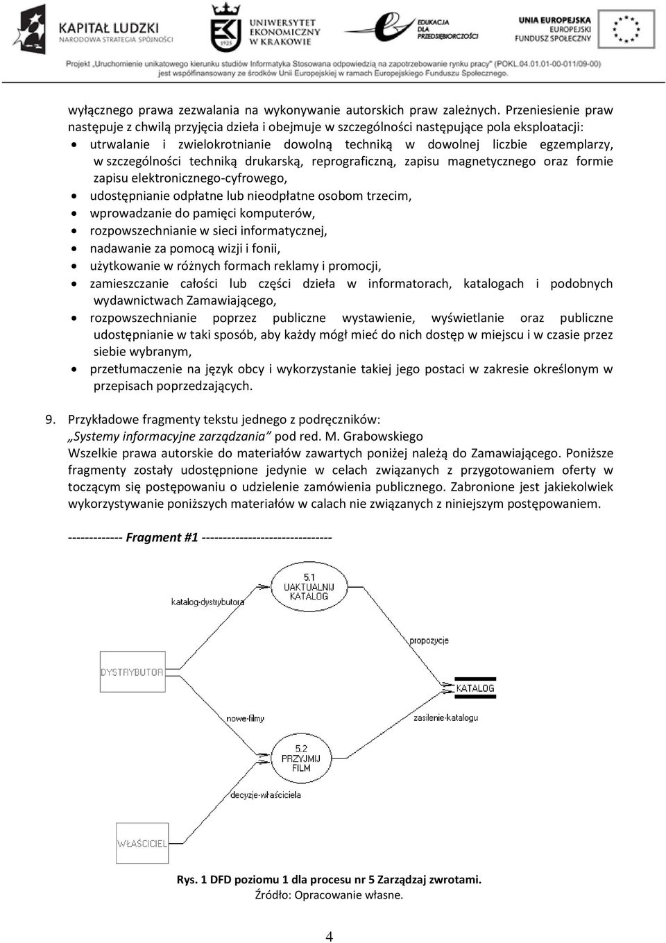 szczególności techniką drukarską, reprograficzną, zapisu magnetycznego oraz formie zapisu elektronicznego-cyfrowego, udostępnianie odpłatne lub nieodpłatne osobom trzecim, wprowadzanie do pamięci