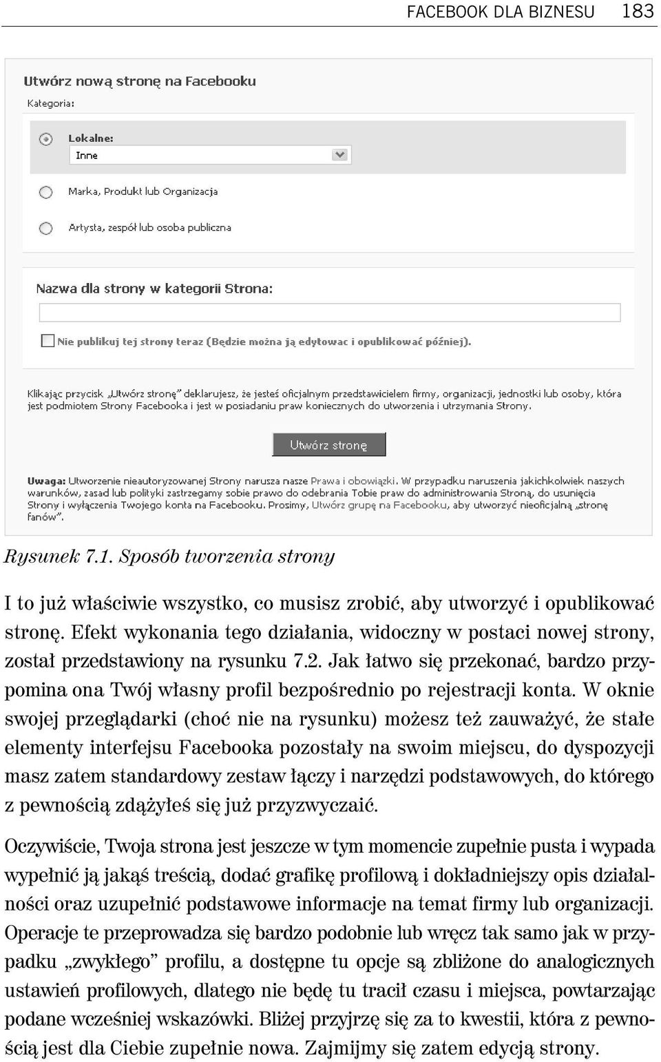 W oknie swojej przegl darki (cho nie na rysunku) mo esz te zauwa y, e sta e elementy interfejsu Facebooka pozosta y na swoim miejscu, do dyspozycji masz zatem standardowy zestaw czy i narz dzi