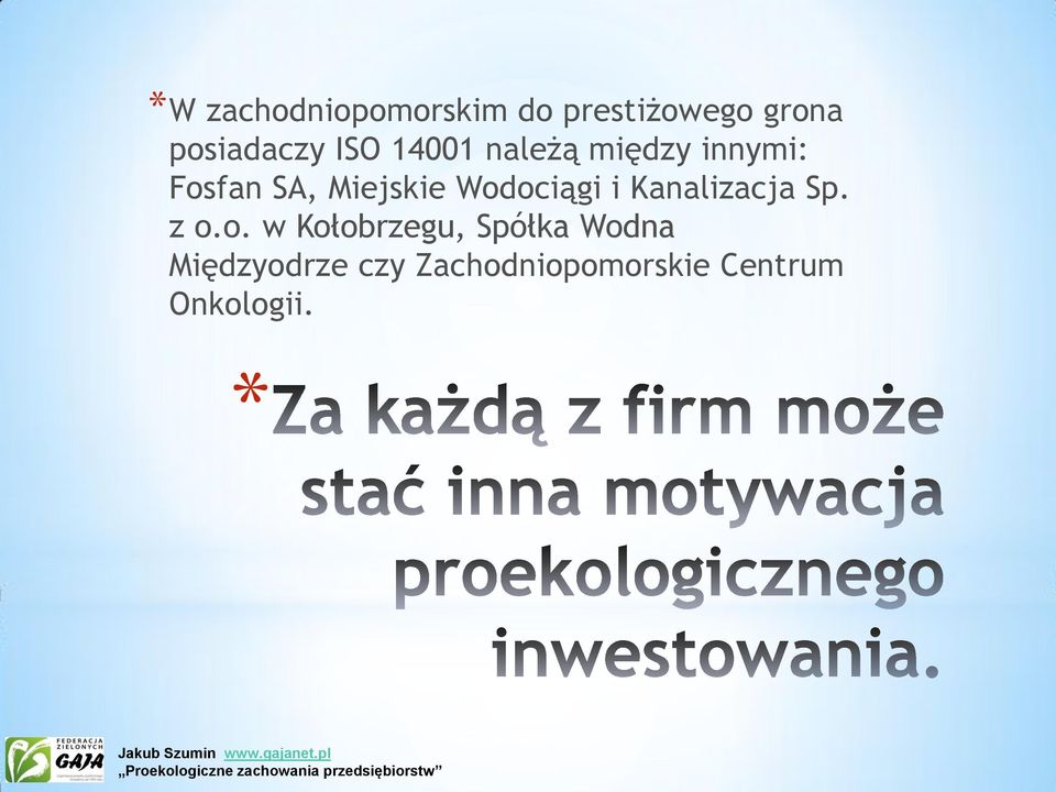 Wodociągi i Kanalizacja Sp. z o.o. w Kołobrzegu, Spółka