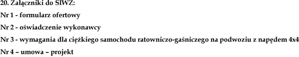 wymagania dla ciężkiego samochodu