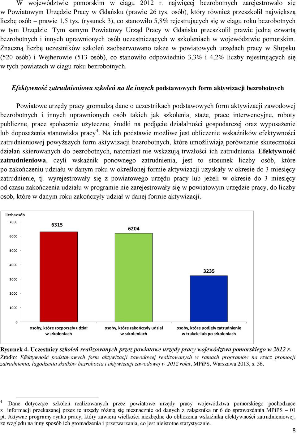 Tym samym Powiatowy Urząd Pracy w Gdańsku przeszkolił prawie jedną czwartą bezrobotnych i innych uprawnionych osób uczestniczących w szkoleniach w województwie pomorskim.