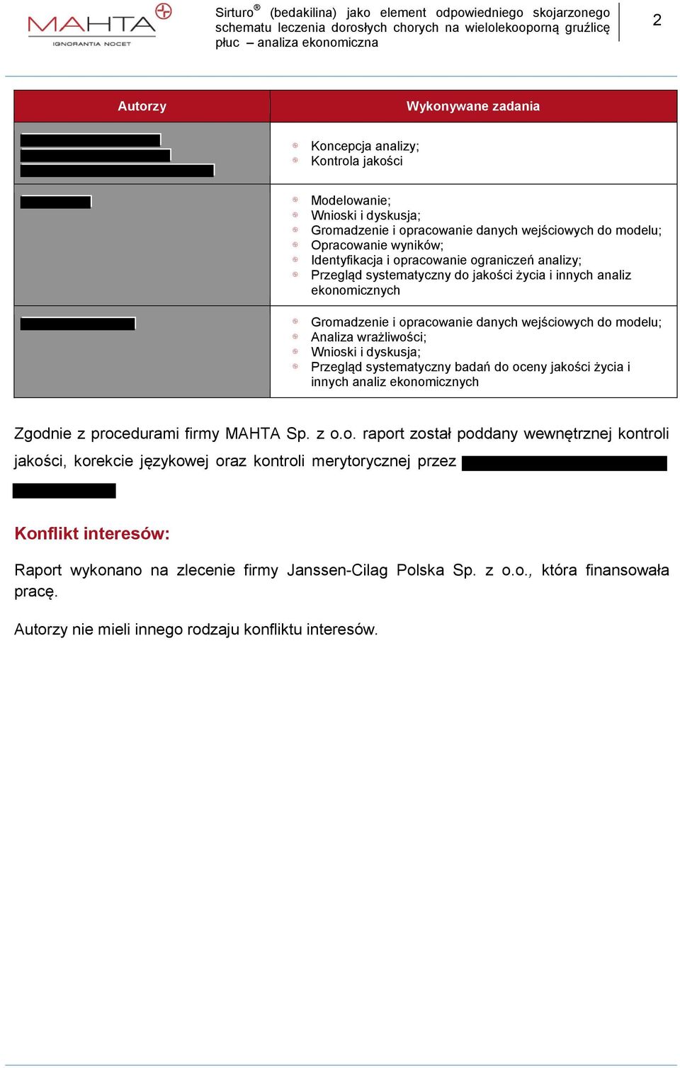 dyskusja; Przegląd systematyczny badań do 