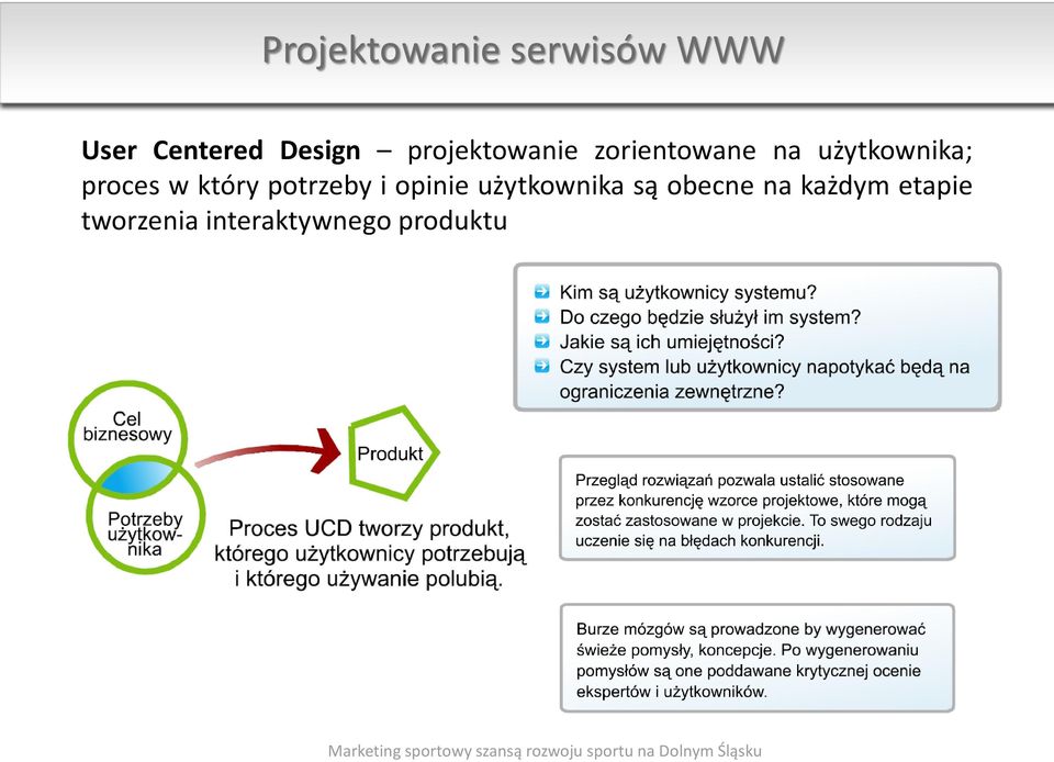 proces w który potrzeby i opinie użytkownika są