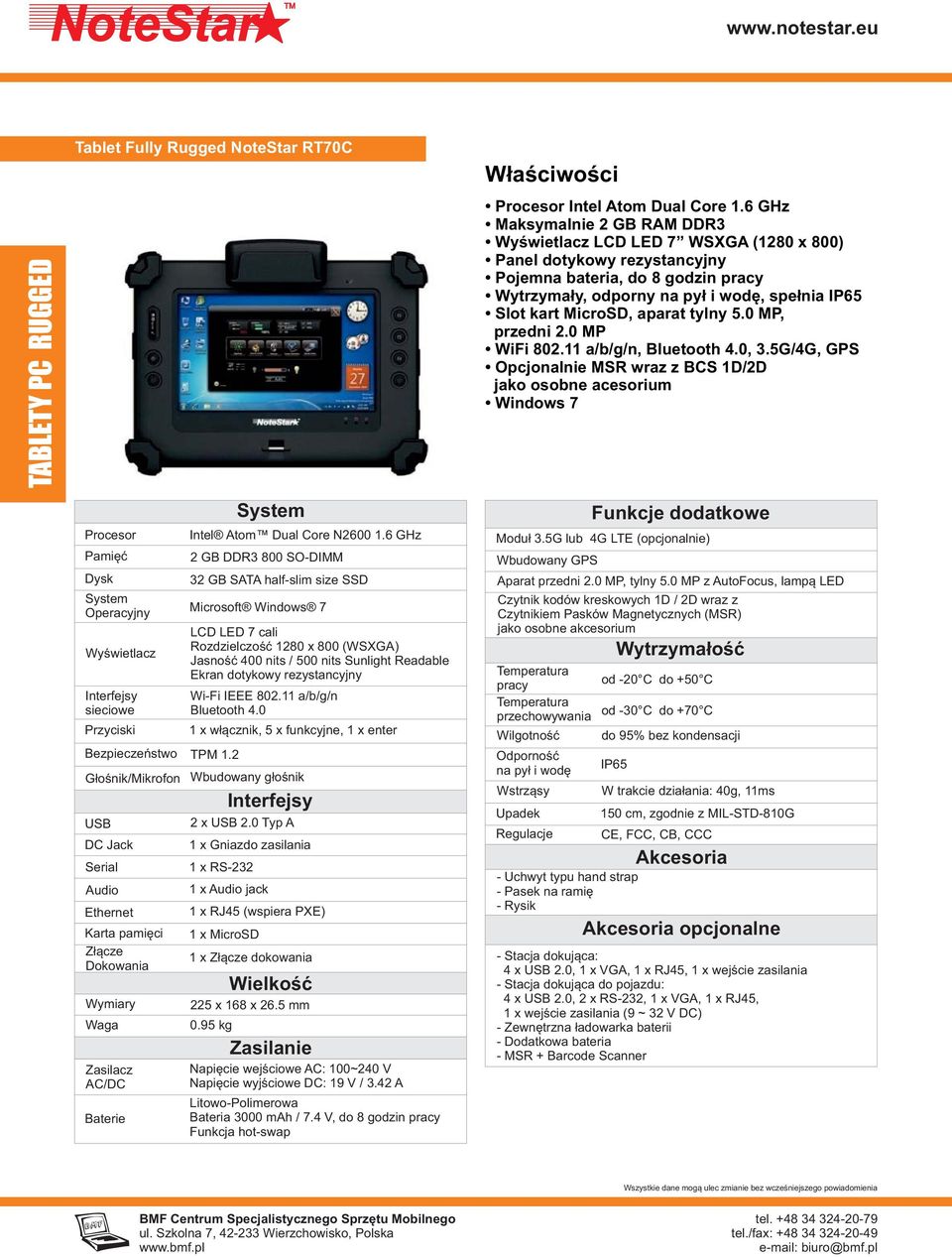 rezystancyjny Wi-Fi IEEE 802.11 a/b/g/n Bluetooth 4.0 1 x włącznik, 5 x funkcyjne, 1 x enter Wbudowany głośnik 2 x 2.