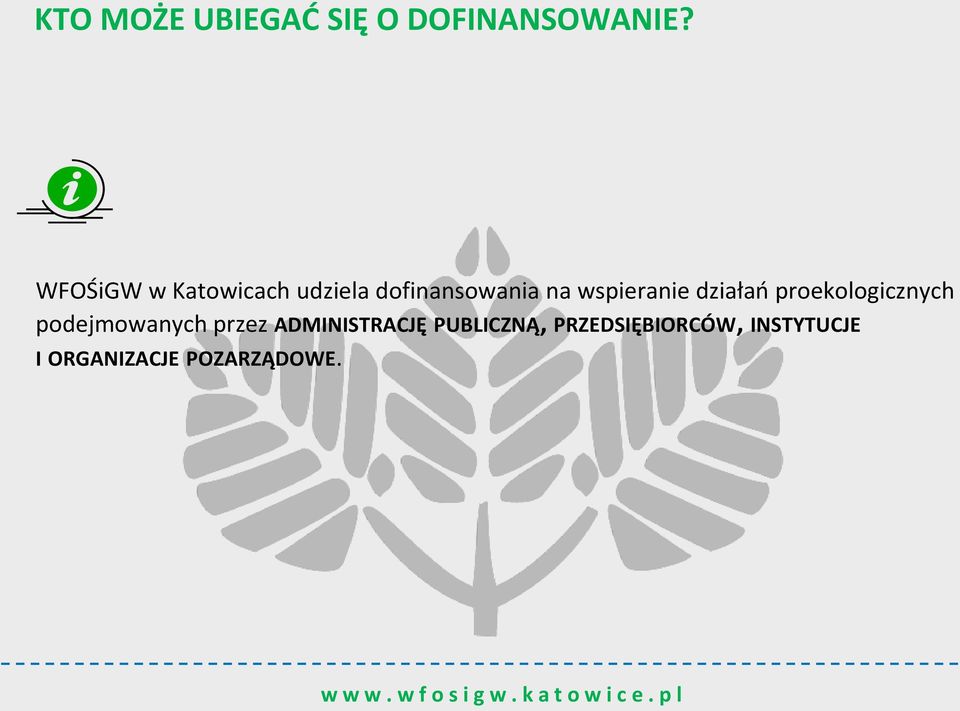 wspieranie działao proekologicznych podejmowanych przez