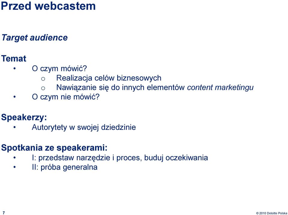 content marketingu O czym nie mówić?