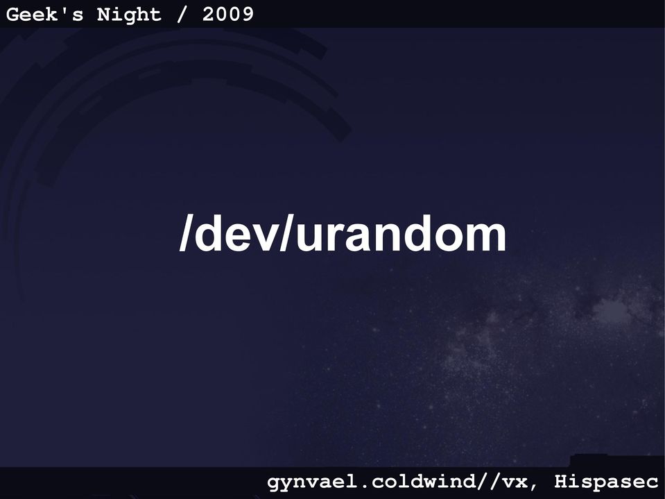 /dev/urandom