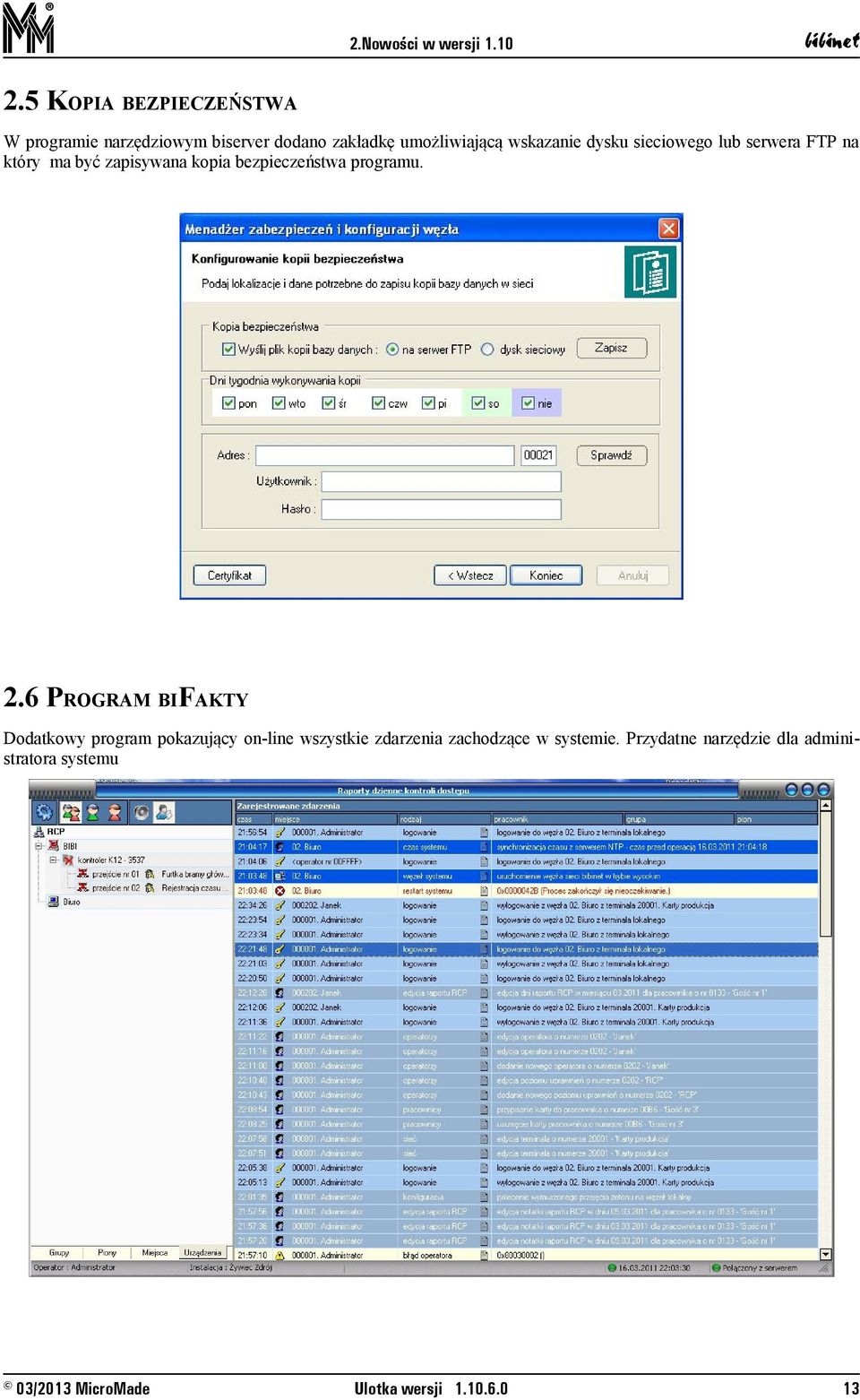 kopia bezpieczeństwa programu. 2.