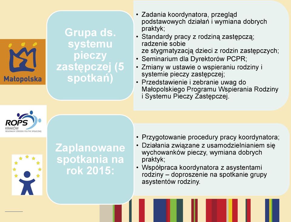 zebranie uwag do Małopolskiego Programu Wspierania Rodziny i Systemu Pieczy Zastępczej.