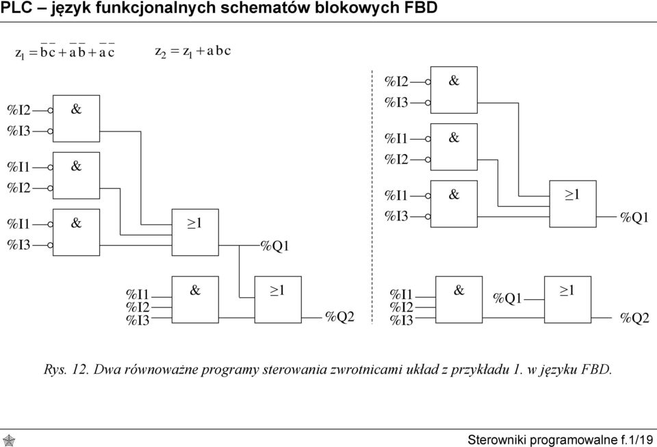 %Q2 %I1 %I2 %I3 %Q1 %Q2 Rys. 12.
