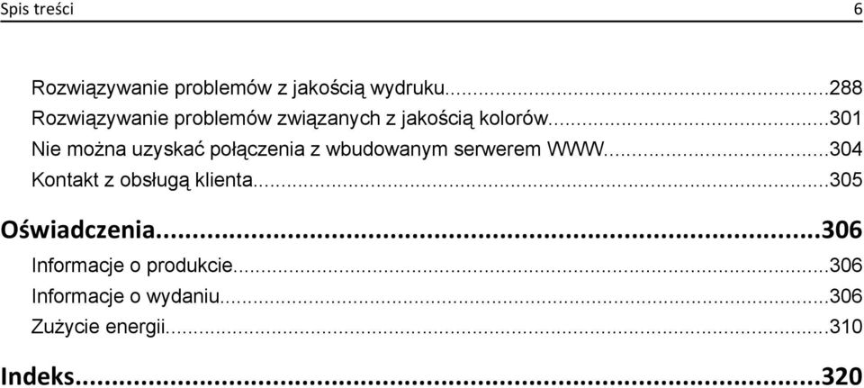 ..301 Nie można uzyskać połączenia z wbudowanym serwerem WWW.