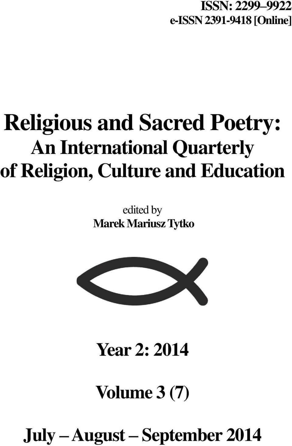 Religion, Culture and Education edited by Marek